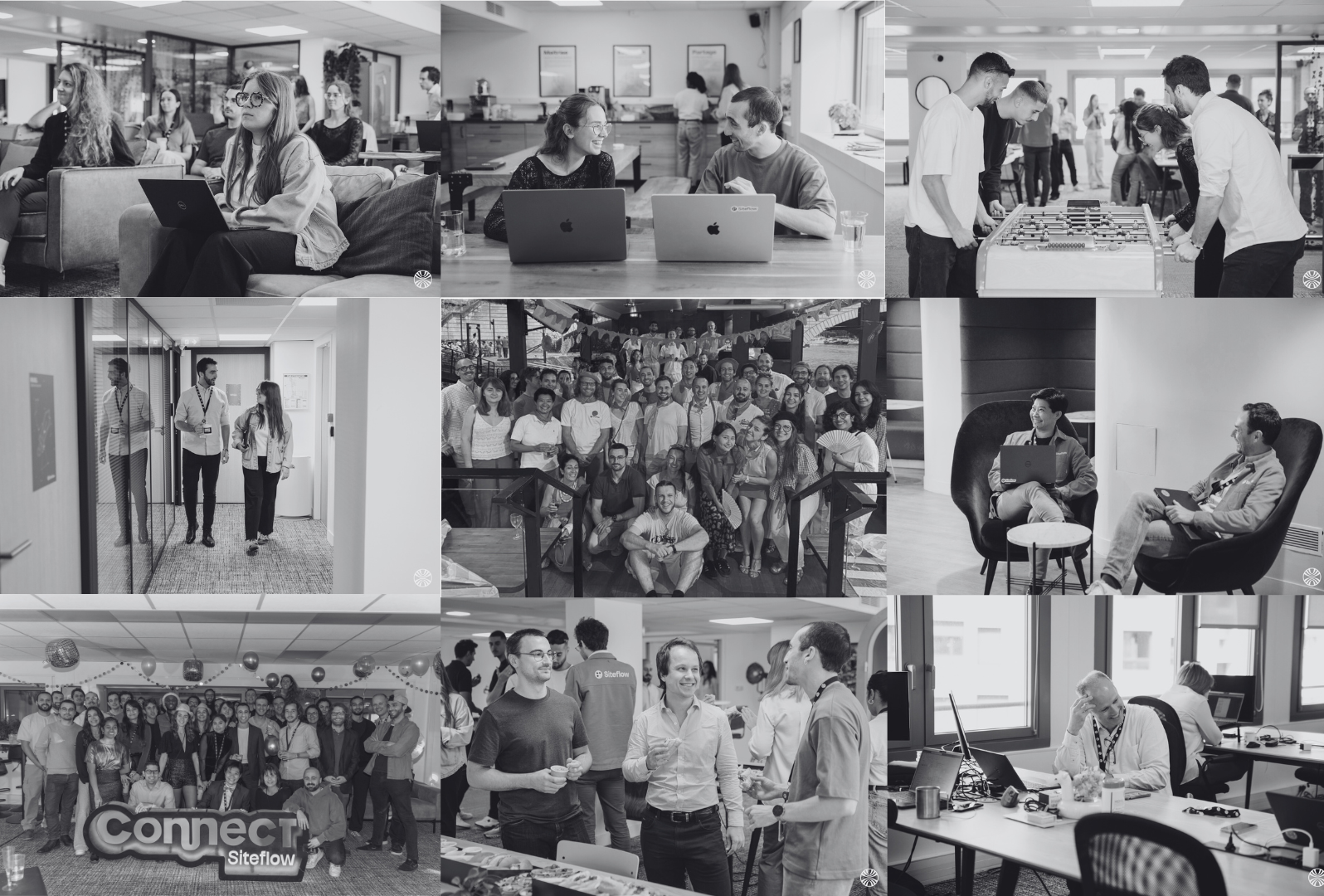 Photos de moments de convivialité Siteflow